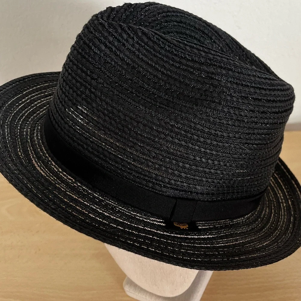 MCM Legere Black Hat Rare Fedora Bucket Japan Exclusive late 1990’s NWOT